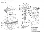 Bosch 0 611 293 041 USG 380 Suction Blower 120 V / GB Spare Parts USG380